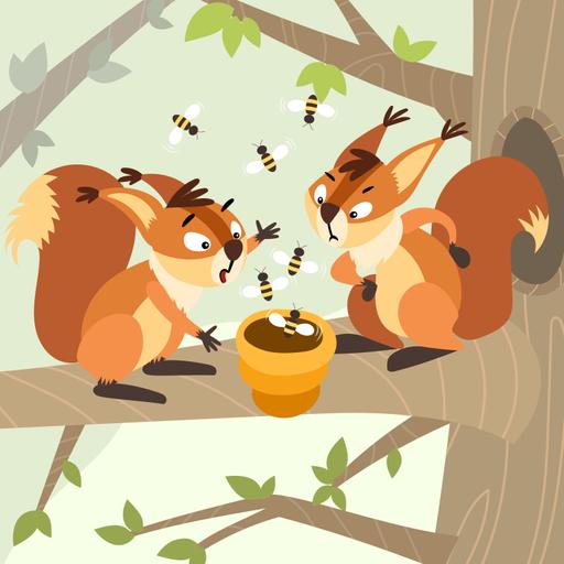 The Squirrels and the Bees-Storytelling Podcast for Kids:E361