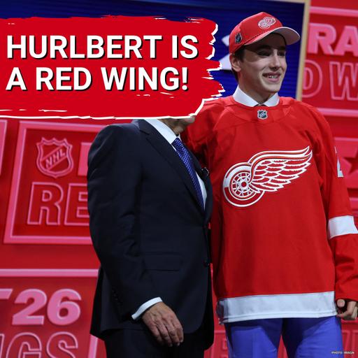 DRAFT SWING: J.P. Hurlbert drafted 23rd overall after Red Wings deal Sebastian Cossa to Utah Mammoth