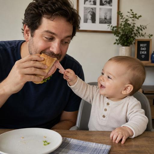 948. Feeding Lunchmeat to a Baby