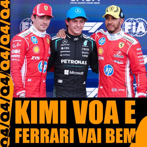 Antonelli sobra e é pole à frente das Ferraris! Russell é só 4º. Bortoleto é 11º e 'voa' contra Hulk