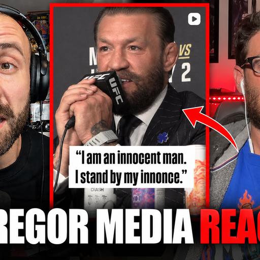 REACTION: McGregor Media Day, "BUM" Gaethje, ADDRESSES Sexual Assault, Opens Up on Drinking!