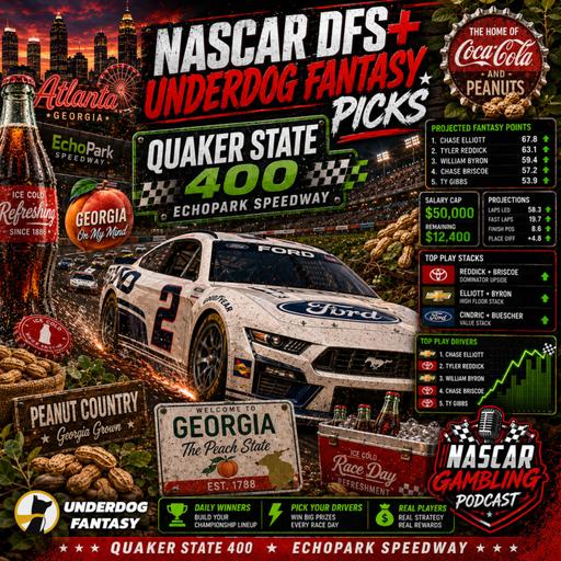 Quaker State 400 DFS Picks 2026 (Ep. 830)