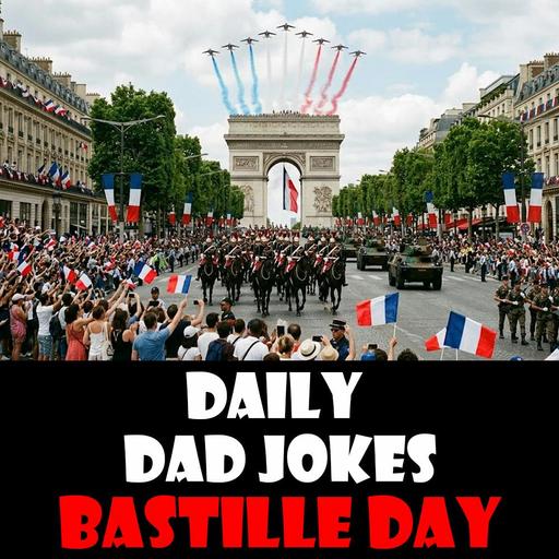 Bastille Day! 18 dad jokes to revolt over! 14 July 2026