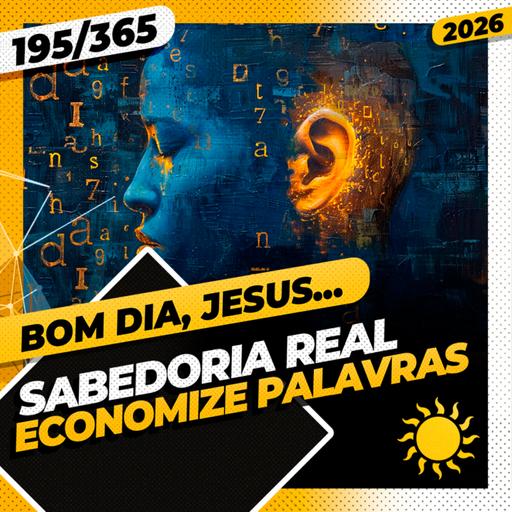 SABEDORIA REAL: ECONOMIZE PALAVRAS - Bom dia, Jesus! 195/365 (2026)