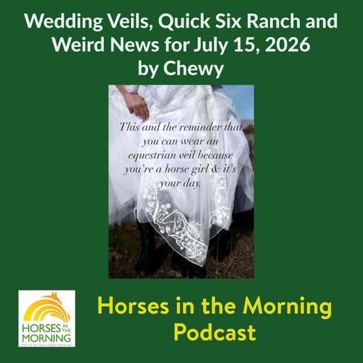 Wedding Veils, Quick Six Ranch and Weird News for July 15, 2026 by Chewy - Horses in the Morning