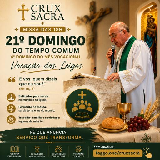 23 de Agosto de 2026 - 18h - 21. Domingo Comum