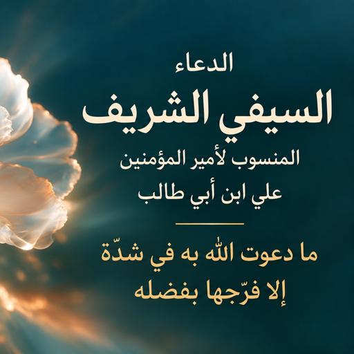 الدعاء السيفي الشريف | ما دعوت الله به في شدّة إلا فرّجها بفضله ومنّته