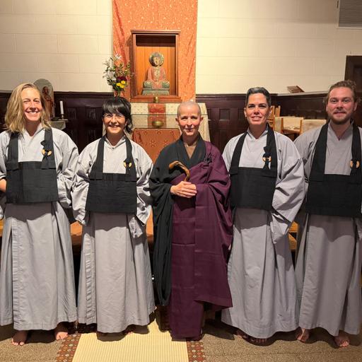 Jukai at Fire Lotus Temple with Hojin Sensei