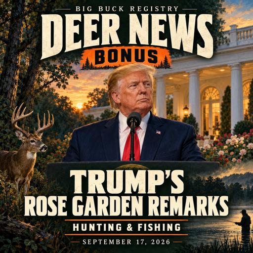 BONUS: President Trump's Full Rose Garden Remarks on Hunting & Fishing — September 17, 2026