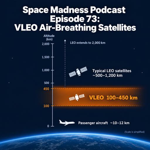 Space Madness Podcast Episode 73: Air Breathing VLEO Satellites
