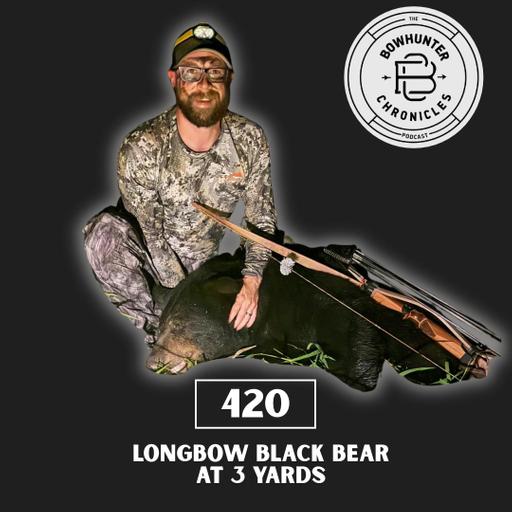 Michigan Longbow Black Bear at 3 Yards