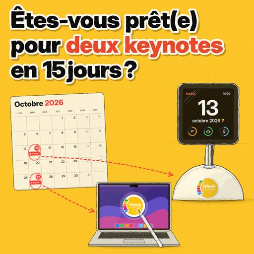 Une 2è keynote se profile... pour fin octobre
