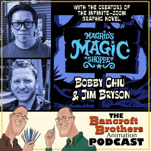 With the creators of the infinite-zoom graphic novel, Magrid's Magic Shoppe, Bobby Chiu and Jim Bryson