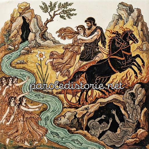 Ade, il dio degli inferi, prende moglie. Il rapimento di Persefone. Mitologia