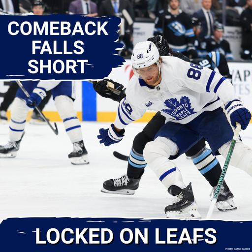 Maple Leafs Unable to Complete Comeback As Stolarz STRUGGLES, McKenna Scores Again + Tanev Concern