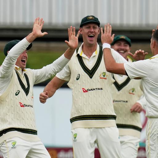 Grandstand at Stumps: Boland shines through the rain