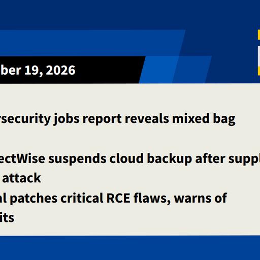 Cybersecurity jobs report, ConnectWise suspends cloud backup, Drupal patches flaws