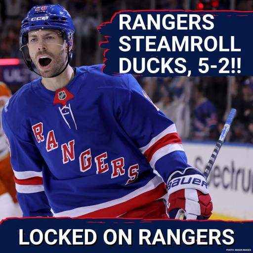 BLOWOUT: Rangers demolish Ducks!! Pavel Dorofeyev BENCHED (sort of)… Keep Alexis Lafreniere, Mika Zibanejad and Gabe Perreault together forever