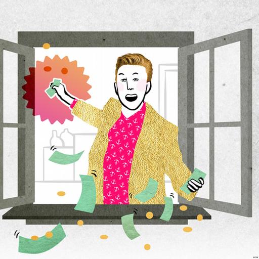 Geld zum Fenster hinauswerfen