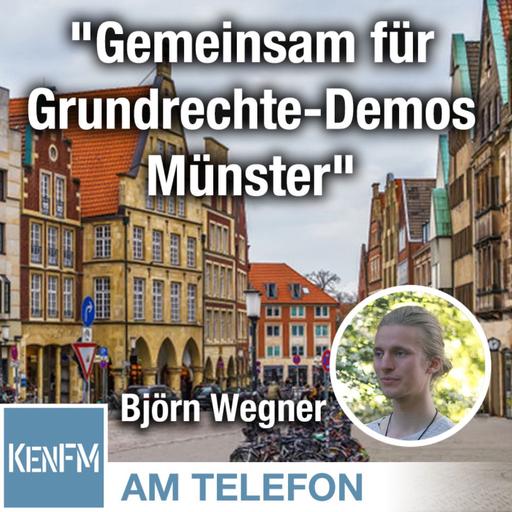 Am Telefon zu "Gemeinsam für Grundrechte-Demos Münster": Björn Wegner