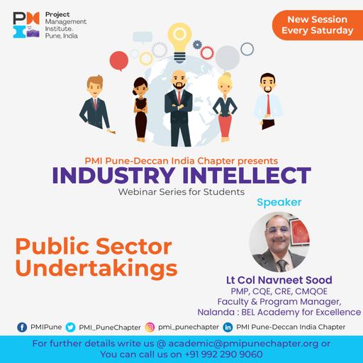 PMI Pune Deccan India Chapter Industry Intellect Episode-5: Public Sector Undertakings(PSU)