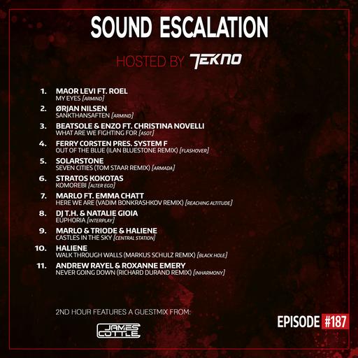 TEKNO pres. Sound Escalation 187 with James Cottle