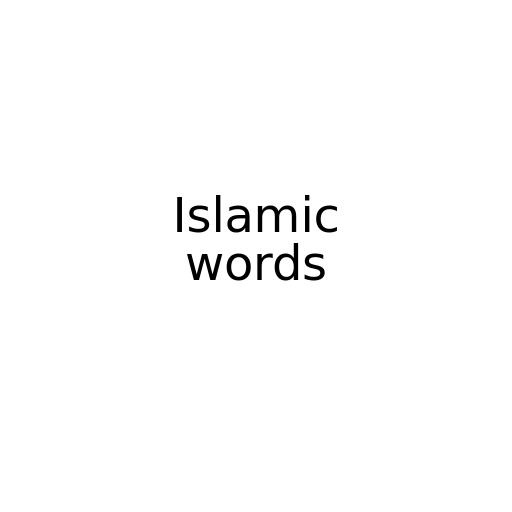 Islamic Words Social Media