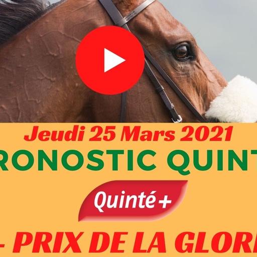 Minute Quinté TURF FR : PRIX DE LA GLORIETTE - Jeudi 25 Mars 2021 - Saint Cloud Paris 🏇 PMU