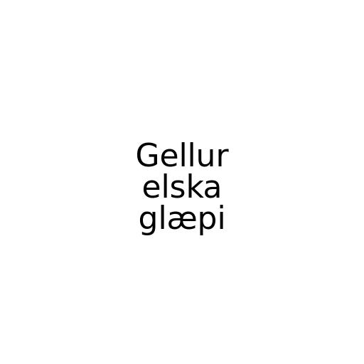 Gellur elska glæpi