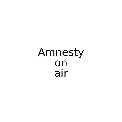 Amnesty on air